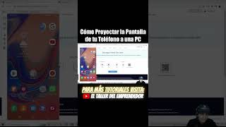 Cómo Proyectar Pantalla de Telefono a PC [upl. by Enitsyrk389]