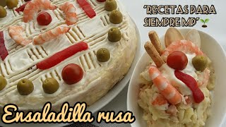 Receta de Ensaladilla Rusa Fácil y Deliciosa [upl. by Arikahc]