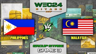 PHILIPPINES vs MALAYSIA GAME 3 ¦ IESF WORLD ESPORTS CHAMPIONSHIP 2024 [upl. by Mccormac]