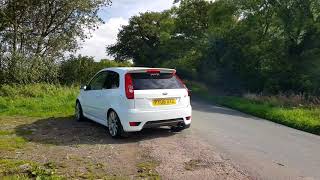 Ford Fiesta ST mk6  160 BHP  Full Miltek Decat exhaust  Cosworth cams  loud pop boi [upl. by Maurene495]