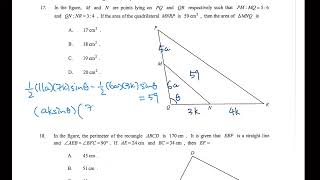 HKDSE 2022 Paper 2 Q17 Area ratio [upl. by Llovera461]