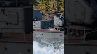 FICTION Torpedo boat launching torpedoes at Japanese aircraft carrier Shokaku naval warthunder [upl. by Nelyaw909]