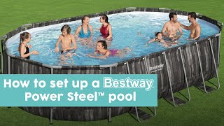 How to set up a Bestway Power Steel pool [upl. by Kraus226]