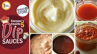 Everyone’s favorite 5 dip sauces Recipes By Food Fusion [upl. by Kammerer]