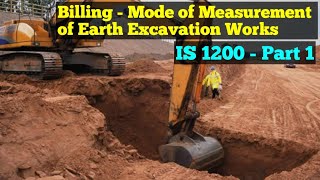 IS 1200 Part 1  Mode of Measurement of Earth Work [upl. by Auehsoj]