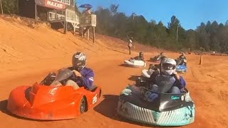 Rented the track at HORSEPOWER PARK Morganton NC family race box stock amp 196cc clone gokart race [upl. by Hunsinger]