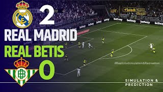 Real Madrid 20 Real Betis  Highlights  LaLiga 2425  SimulaciónRecreación eFootball [upl. by Sudderth]