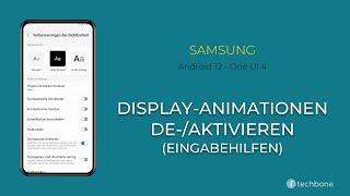 DisplayAnimationen deaktivieren Eingabehilfen  Samsung Android 12  One UI 4 [upl. by Yamauchi]