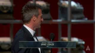 Spike Jonze winning Best Original Screenplay for quotHerquot [upl. by Ilegna]