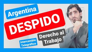 ⚖️ CLASE PRACTICA DESPIDO DIRECTO CONSIN JUSTA CAUSA INJURIA LABORAL INTERCAMBIO TELEGRÁFICO⚖️ [upl. by Daren348]