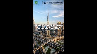 De Minimis Requirements Corporate Tax UAE [upl. by Ahrendt]