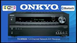 ONKYO TXNR626 BuiltIn Wireless amp Bluetooth Audio Streaming [upl. by Reinke]