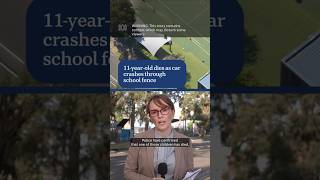 Car crashes through school fence hitting students  ABC News [upl. by Holey]