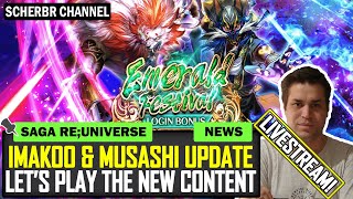 Imakoo amp Musashi Update Lets Play the New Content Livestream  SaGa reUniverSe [upl. by Champ]