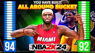 94 DUNK  92 3PT quotALL AROUND BUCKETquot BUILD is THE BEST POINT GUARD BUILD in NBA 2K24 NEXT GEN [upl. by Casar]