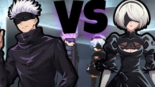 Gojo Vs 2B  MUGEN [upl. by Eendys171]