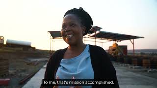 SAMANJALO Making bricks from coal dust in Mpumalanga South Africa [upl. by Loralyn]