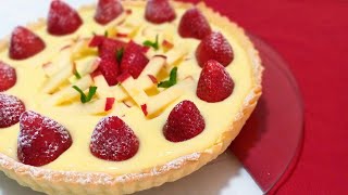 افضل تارت فراولة يمكن تحضريها مع العجينة المكسرة والكريم باتسييرالمحضر منزلياthe best tart recipe [upl. by Ahsinelg]