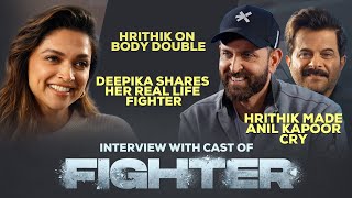 Fighter Cast unfiltered Special Interview  Hrithik Roshan Deepika Anil Kapoor amp Siddharth anand [upl. by Enileqcaj]