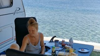 Wohnwagen Camping Urlaub Kroatien DIREKT AM MEER [upl. by Uol284]