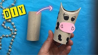 ☆ DIY  KNUTSELEN MET WC ROLLEN KOE ☆ KNUTSELEN MAKKELIJK ☆ KNUTSEL FILMPJE [upl. by Seiden]