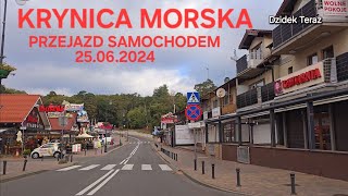 KRYNICA MORSKA  PRZEJAZD SAMOCHODEM 25092024 [upl. by Star880]