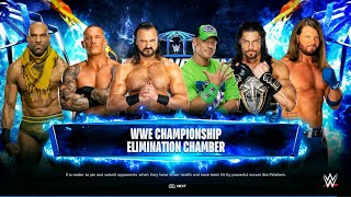 WWE Championship In Elimination Chamber Match  WWE 2k24 [upl. by Nuj386]