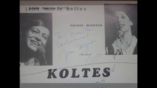 Jean Marie Koltes amp Nicole Mouton ‎ Chantent Koltes  Face A  1978 [upl. by Eilitan]