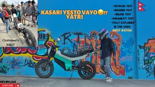 CHASSIS ISSUE ON YATRI OFFROAD TEST Fully explained Made in nepal E BIKE YATRI🔥 [upl. by Cirderf132]