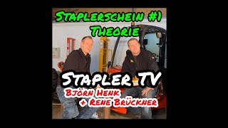 Stapler TV  Staplerschein Voraussetzungen Theorie Prüfung  mit Björn Henk und Rene Brückner [upl. by Ulrikaumeko674]