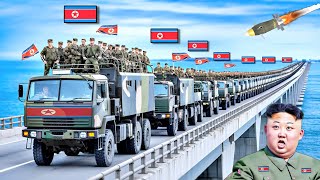 Arriving at the Russian Bridge 9000 North Korean troops ambushed by Ukrainian missiles [upl. by Edmee]