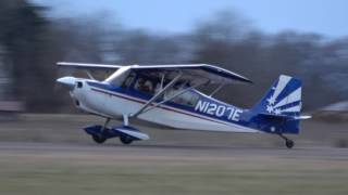 Bellanca 8KCAB180 Super Decathlon N1207E landing at KHWY 21817 [upl. by Ecinereb916]