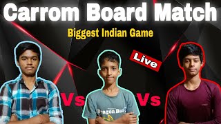 Carrom Board Match 😂  Biggest Indian Game  Shriom Gaming Live Match 😆 Wining Price 5 Rupees 🔥😎 [upl. by Hazelton868]