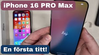 Första svenska UNBOX av iPhone 16 Pro Max och testar ÄKTA läder skal [upl. by Paco179]