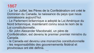 Examen de Citoyenneté Canadienne  Les Dates Importantes [upl. by Sayers]