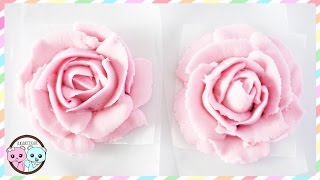 HOW TO MAKE BUTTERCREAM ROSES FLOWERS [upl. by Enaled719]