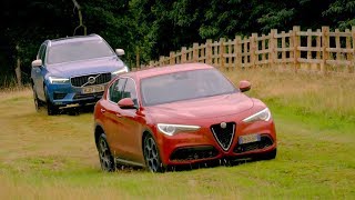 Alfa Romeo Stelvio vs Volvo XC60  Top Gear Series 25 [upl. by Ennaj]