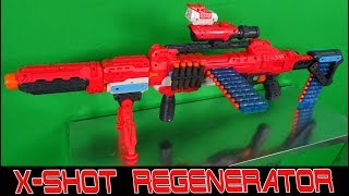 REVIEW ZURU XSHOT REGENERATOR BLASTER  UNBOXING VORSTELLUNG SCHUSSTEST [upl. by Enelegna456]