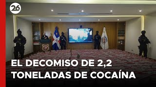 República Dominicana confiscó 22 toneladas de cocaína [upl. by Arataj975]