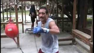 Outdoor Home Boxing Gymwith Old School Training [upl. by Zetta162]