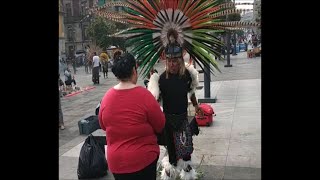 Curandero Shaman Healer Zócalo Square México city [upl. by Calia]