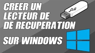 TUTO CRÉER UNE CLÉ DE RÉCUPÉRATION  WINDOWS 10  8  7 [upl. by Dani]