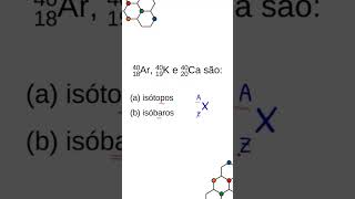 ISÓTOPOS E ISÓBAROS química quimica enem vestibular uerj fuvest [upl. by Lucho245]