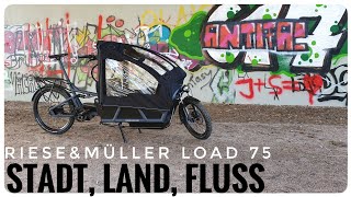 2020 Riese und Müller Load 75 Detail Test mit Fahreindruck  Das Alleskönner Lastenrad [upl. by Akiv]