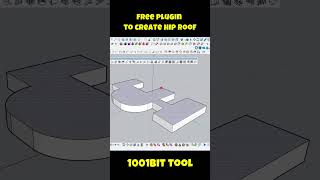 MAKING HIP ROOF IN ONE CLICK  SKETCHPLUS PLUGIN [upl. by Magel]