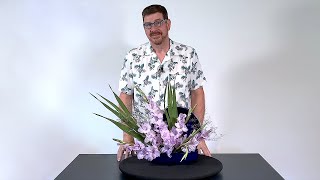 How To Make A Gladiola Floral Design  Burst Of Colour [upl. by Noled]