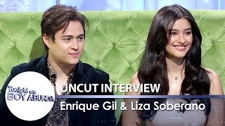 TWBA Uncut Interview Liza Soberano and Enrique Gil [upl. by Sura748]