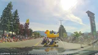 Ride along Terrace Riverboat Days Parade 2023 w Spirit Bear Express amp Special Olympics BC [upl. by Hartman]