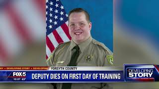 Forsyth County deputy dies on first day of training [upl. by Cecelia]