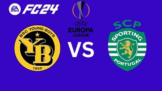 Thrilling UEFA Europa League Clash  Young Boys VS Sporting Lisbon  EA Sports FC 24  4K [upl. by Occer]